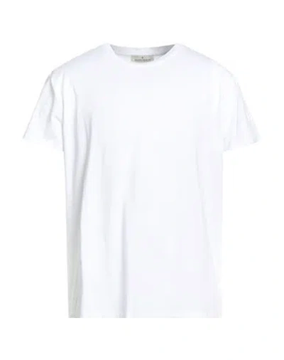 Bruno Manetti Man T-shirt White Size 40 Cotton, Modal, Elastane In White