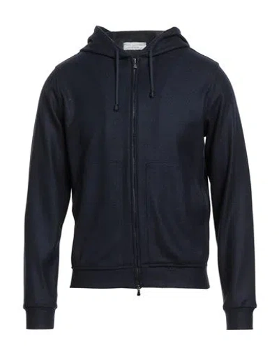 Filippo De Laurentiis Man Sweatshirt Midnight Blue Size 36 Merino Wool In Black