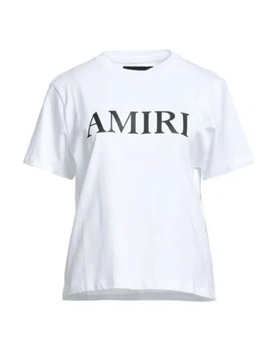 Amiri Woman T-shirt White Size L Cotton In White