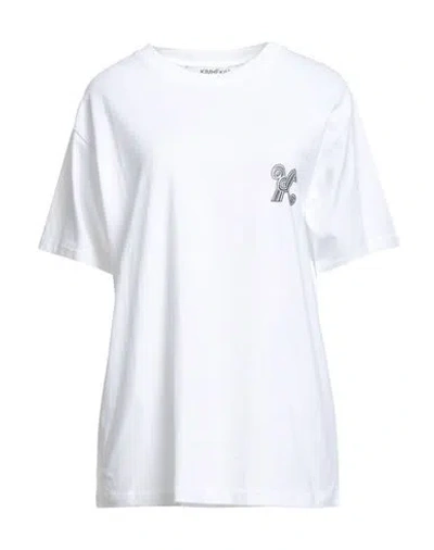 Kimhēkim Kimhekim Woman T-shirt White Size L Cotton In White