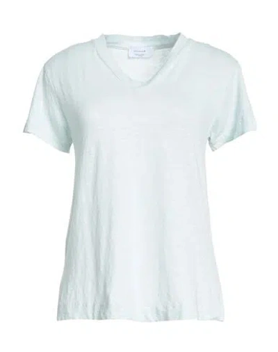 Daniele Fiesoli Collezione N_01 Woman T-shirt Sky Blue Size M Linen, Elastane In Blue