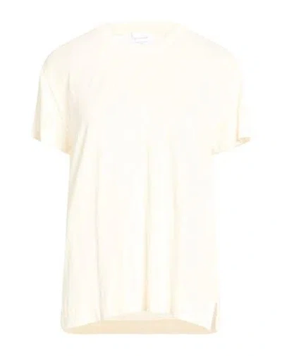Daniele Fiesoli Collezione N_01 Woman T-shirt Ivory Size L Linen, Elastane In White