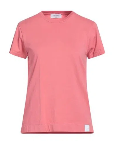 Daniele Fiesoli Collezione N_01 Woman T-shirt Coral Size M Cotton In Pink