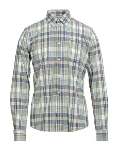Barbour Man Shirt Light Green Size S Cotton In Green