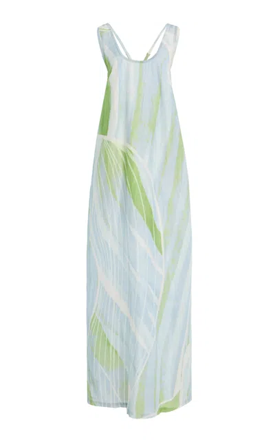 Significant Other Giorgie Linen-blend Maxi Dress In White