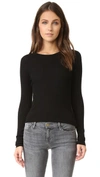 Theory Slim-fit Wool-blend Pullover Sweater In Black