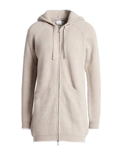 Eleventy Woman Cardigan Taupe Size S Wool, Viscose, Cashmere In Neutral