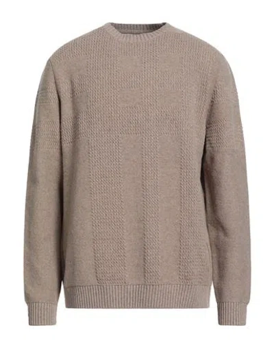 Barbour Man Sweater Beige Size Xxl Wool In Brown