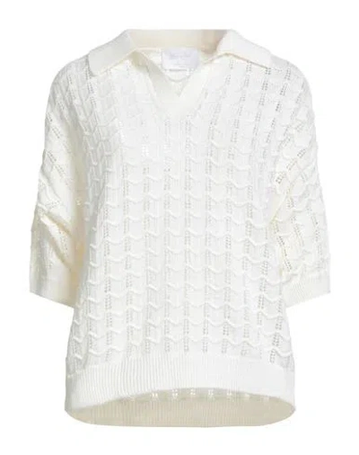 Daniele Fiesoli Collezione N_01 Woman Sweater White Size L Linen, Cotton In White