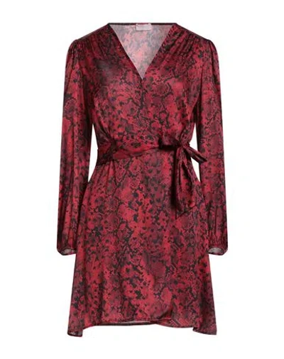 Liu •jo Woman Mini Dress Red Size 12 Polyester In Red