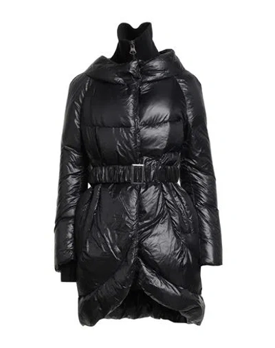 Ermanno Di Ermanno Scervino Woman Puffer Black Size 6 Polyamide In Black