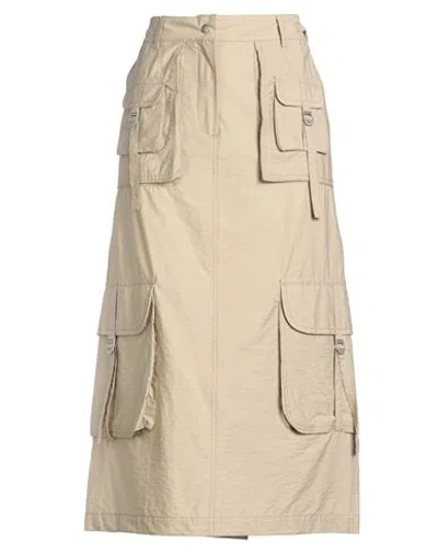 Acne Studios Multipocket Long Skirt Skirts Beige In Neutral