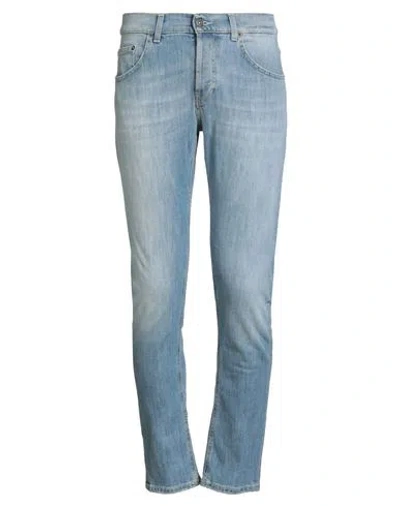 Dondup Man Jeans Blue Size 31 Cotton, Elastomultiester In Blue