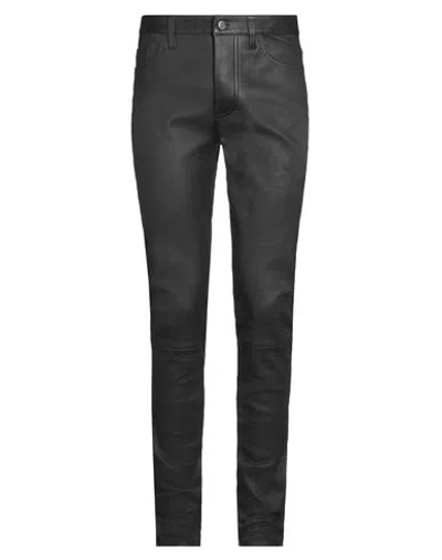 Amiri Man Pants Black Size 32 Cotton, Elastane In Black
