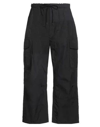 Comme Des Garçons Homme Man Pants Black Size M Cotton, Nylon, Modacrylic In Black