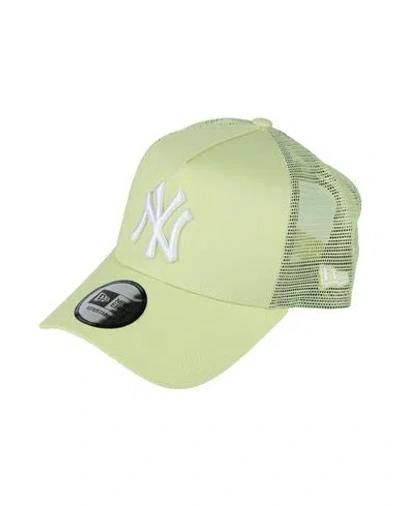 New Era Man Hat Lime Green Size Onesize Cotton, Polyester In Green