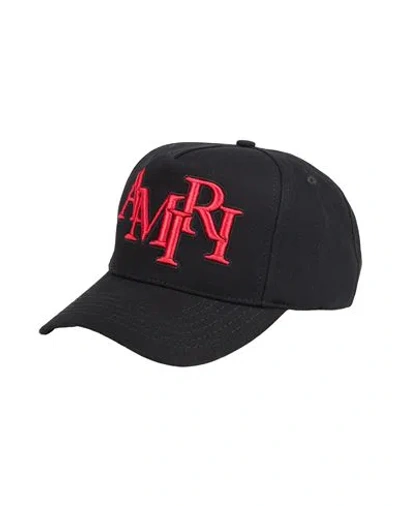 Amiri Man Hat Black Size Onesize Cotton In Black