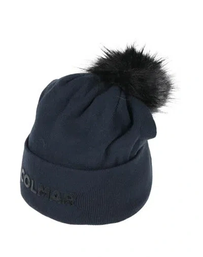 Colmar Man Hat Navy Size Onesize Viscose, Polyester, Polyamide In Black