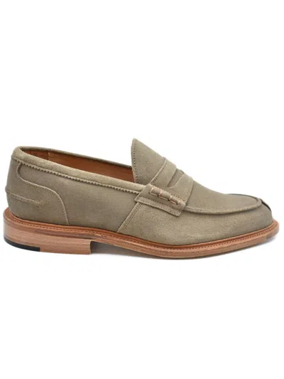 Tricker's Visone Flat Shoes In Brown