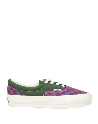 Vans Woman Sneakers Green Size 7 Textile Fibers In Green