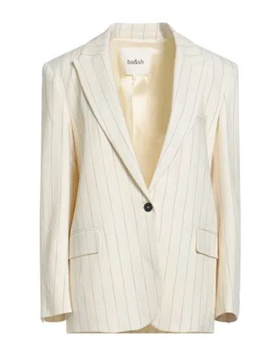 Ba&sh Ba & Sh Woman Blazer Ivory Size 3 Viscose, Polyester, Elastane In White