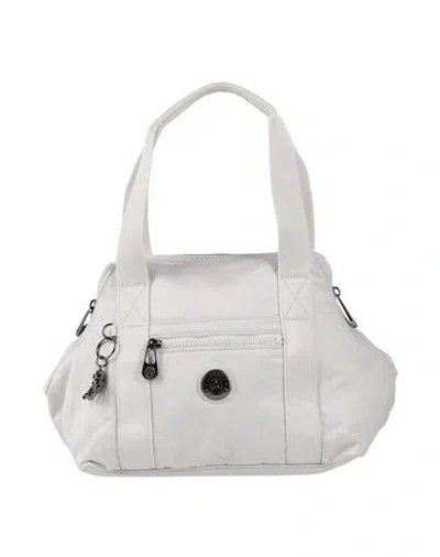 Kipling Woman Handbag Light Grey Size - Polyamide In White