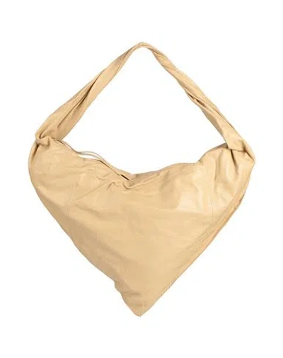 Lemaire Woman Shoulder Bag Sand Size - Leather In Nude