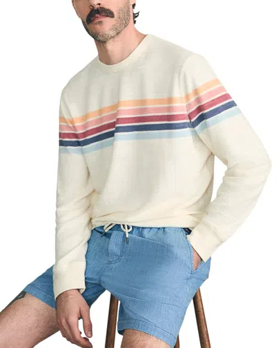 Faherty Cabana Towel Terry Crewneck Sweater In Multi