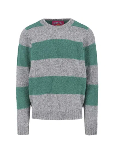 Howlin' Classic Grey Sweater With Timeless Design And Comfortable Fit In Green
