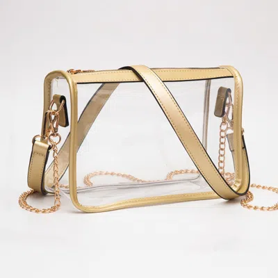 Fashnzfab Clear Rectangle Crossbody Bag In Multi