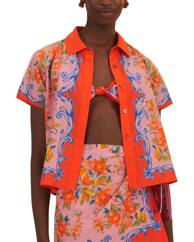 Farm Rio Shirt In Orange