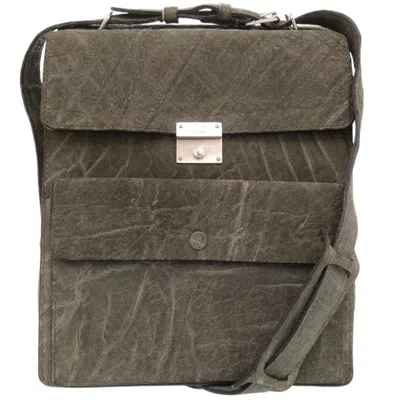 Pre-owned Valextra Leather Shoulder Bag () In Green