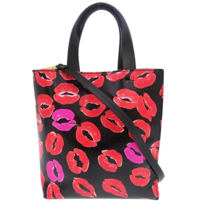 Pre-owned Marni Pink Leather Handbag Shoulder Bag () In Multi