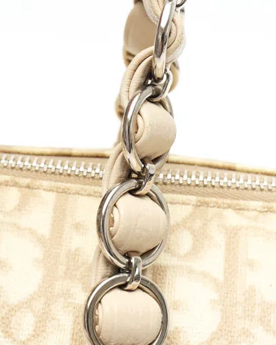 Dior Christian  Monogram Romantique Trotter Bag In Neutral