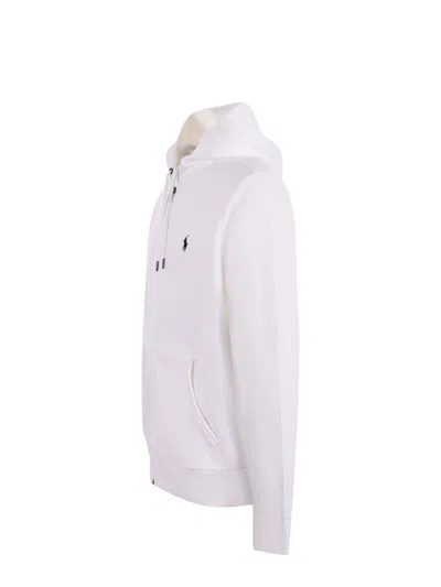 Polo Ralph Lauren Classic Fleece Hoodie In White