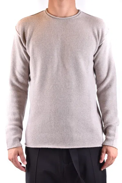 Isabel Benenato Beige Cashmere-wool Blend Knit Sweater In Gray