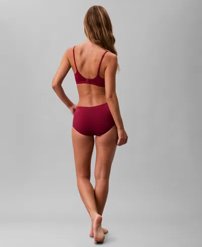 Calvin Klein Women's Bonded Flex Boyshort In Red