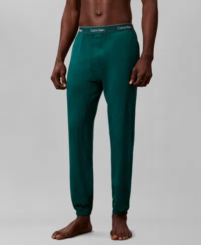 Calvin Klein Men's Modern Cotton Logo Pajama Jogger In Green