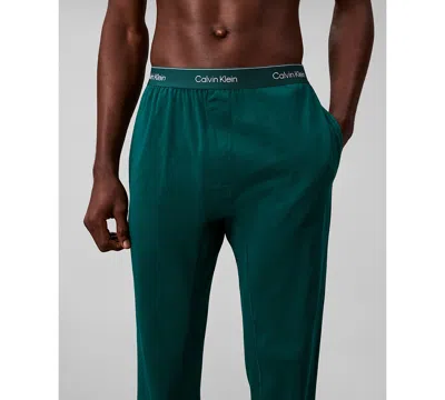 Calvin Klein Men's Modern Cotton Logo Pajama Jogger In Green