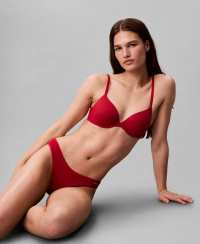 Calvin Klein Ideal Bikini In Red