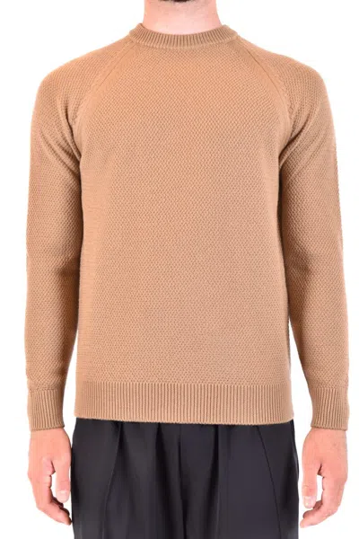 Jacob Cohen Textured Knit Sweater With Classic Crew Neckline In Multi