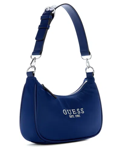 Guess Arona Small Shoulder Bag In Blue