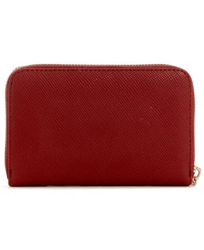 Guess Laurel Medium Zip Around Wallet In Red