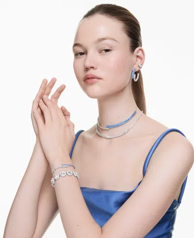 Swarovski Matrix Halskette In Silver