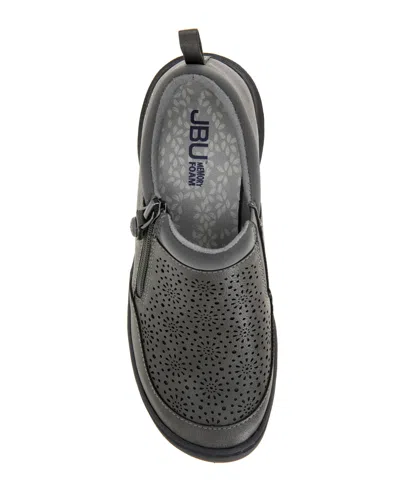 Jbu Women's Avery Round Toe Flats In Gray