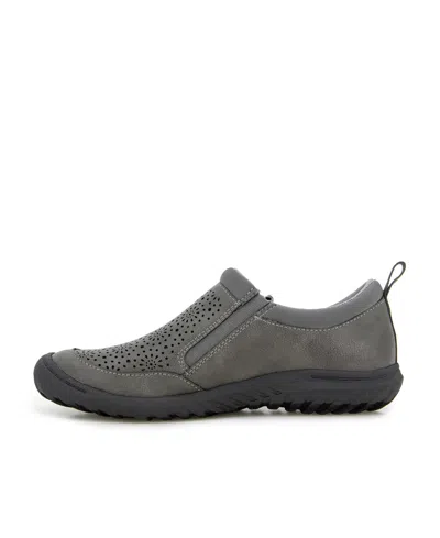 Jbu Women's Avery Round Toe Flats In Gray