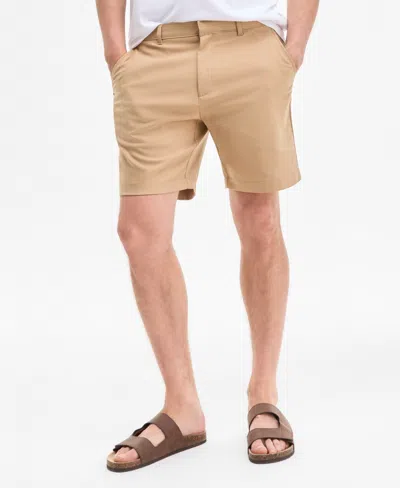 Alfani 8" Tech Shorts, Created For Macy's In Brown