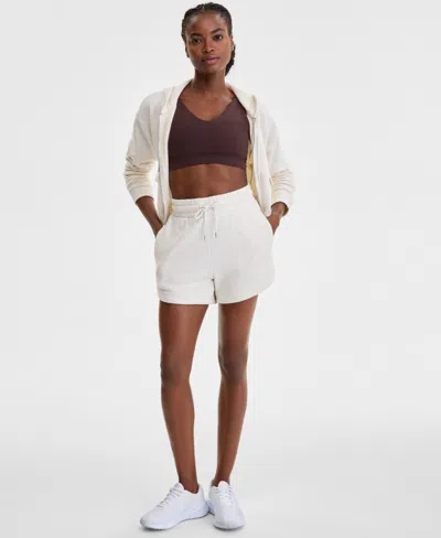 Id Ideology Women's Drawstring-waist Dolphin-hem Shorts, Exclusively At Macy's In White