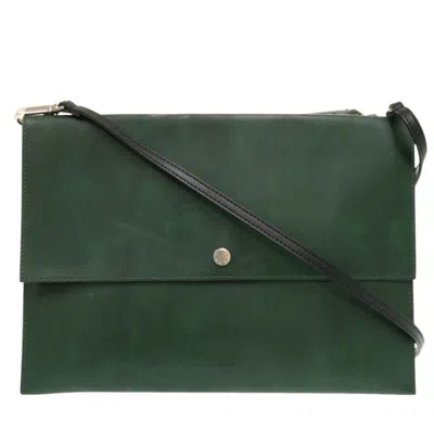Pre-owned Marni Leather Shoulder Bag () In Green