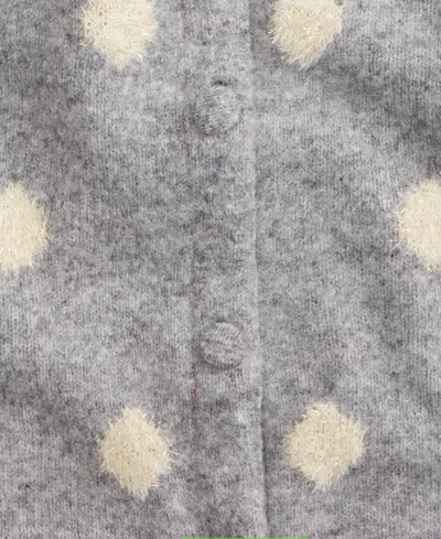 On 34th Women's Long-sleeve Eyelash Dot Cardigan Sweater, Macy's Exclusive In Gray
